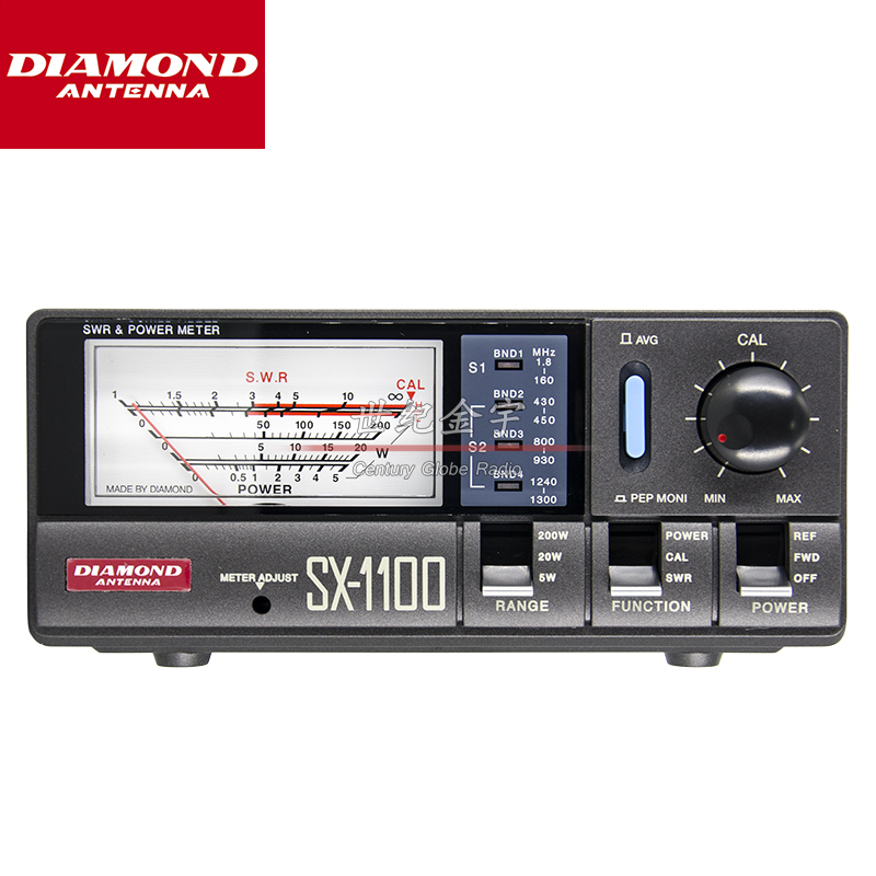 日本钻石天线 SX-1100 功率驻波测量表 HF+UV 宽频驻